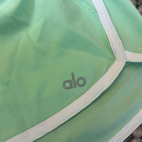 ALO Yoga Mint Green Athletic Shorts - Picture 3 of 4